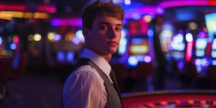 Studio Dream Gaming menampilkan meja blackjack dengan dealer profesional dan sistem multi-kamera HD